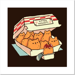 Kitten Nuggets Fast Food Cat by Tobe Fonseca Posters and Art